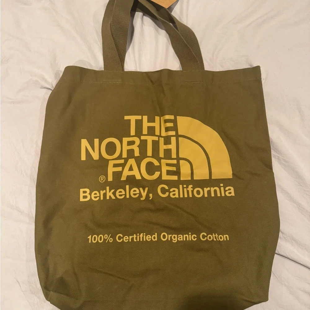 North Face Organic Cotton Tote Bag Military Olive - Picture 9 of 13